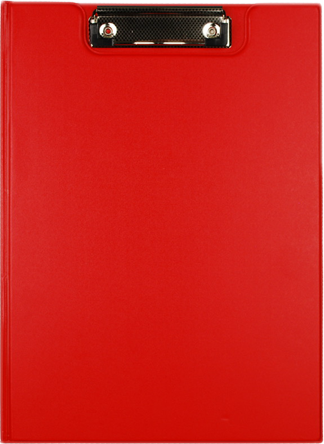 Zip Clipboard Foldover Foolscap Red